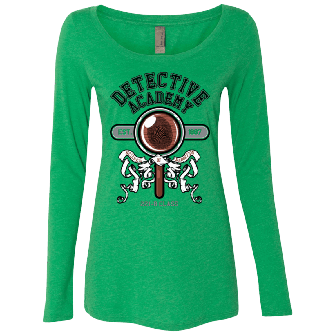 T-Shirts Envy / Small Detective Academy Women's Triblend Long Sleeve Shirt