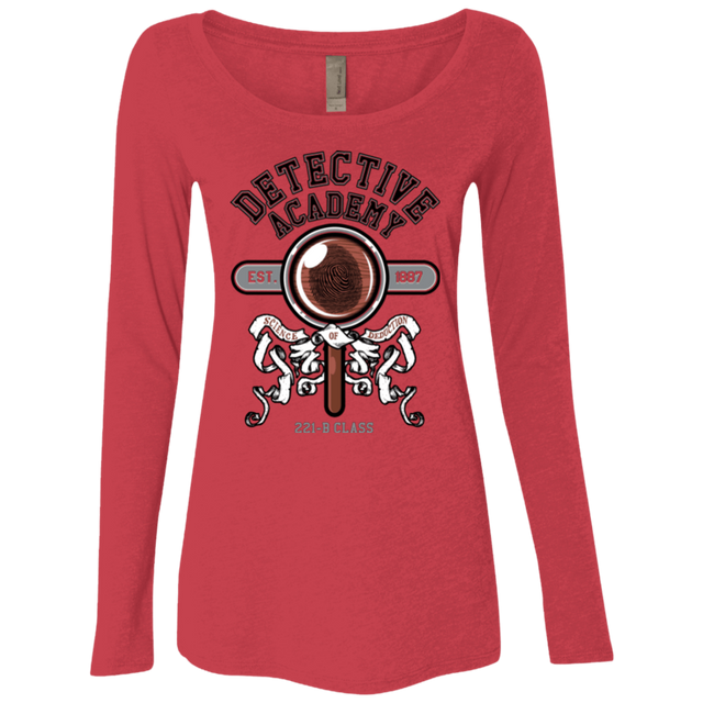 T-Shirts Vintage Red / Small Detective Academy Women's Triblend Long Sleeve Shirt
