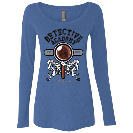 T-Shirts Vintage Royal / Small Detective Academy Women's Triblend Long Sleeve Shirt