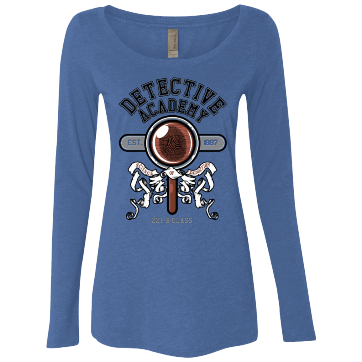 T-Shirts Vintage Royal / Small Detective Academy Women's Triblend Long Sleeve Shirt