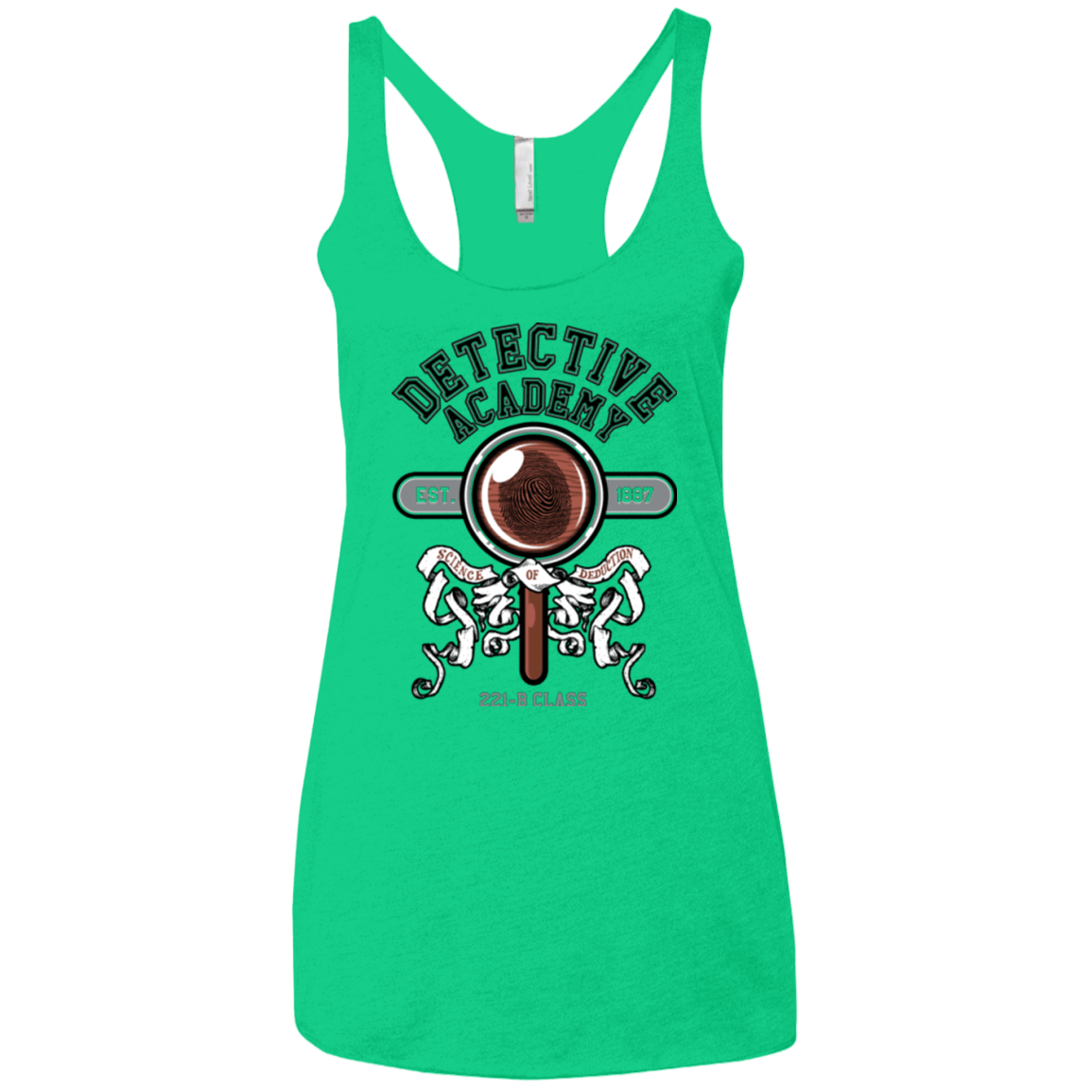 T-Shirts Envy / X-Small Detective Academy Women's Triblend Racerback Tank