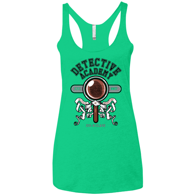 T-Shirts Envy / X-Small Detective Academy Women's Triblend Racerback Tank