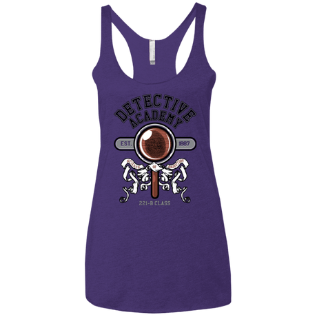T-Shirts Purple / X-Small Detective Academy Women's Triblend Racerback Tank