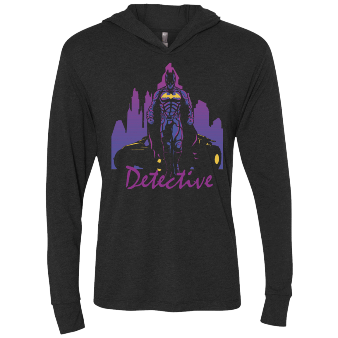 T-Shirts Vintage Black / X-Small Detective Impression Triblend Long Sleeve Hoodie Tee