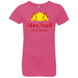 T-Shirts Hot Pink / YXS Dev null Girls Premium T-Shirt