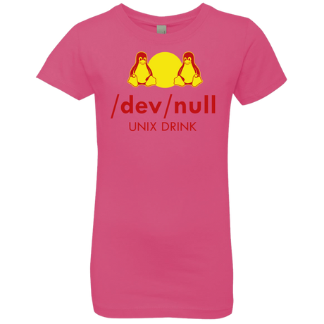 T-Shirts Hot Pink / YXS Dev null Girls Premium T-Shirt