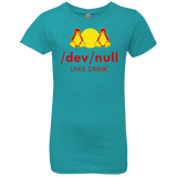 T-Shirts Tahiti Blue / YXS Dev null Girls Premium T-Shirt