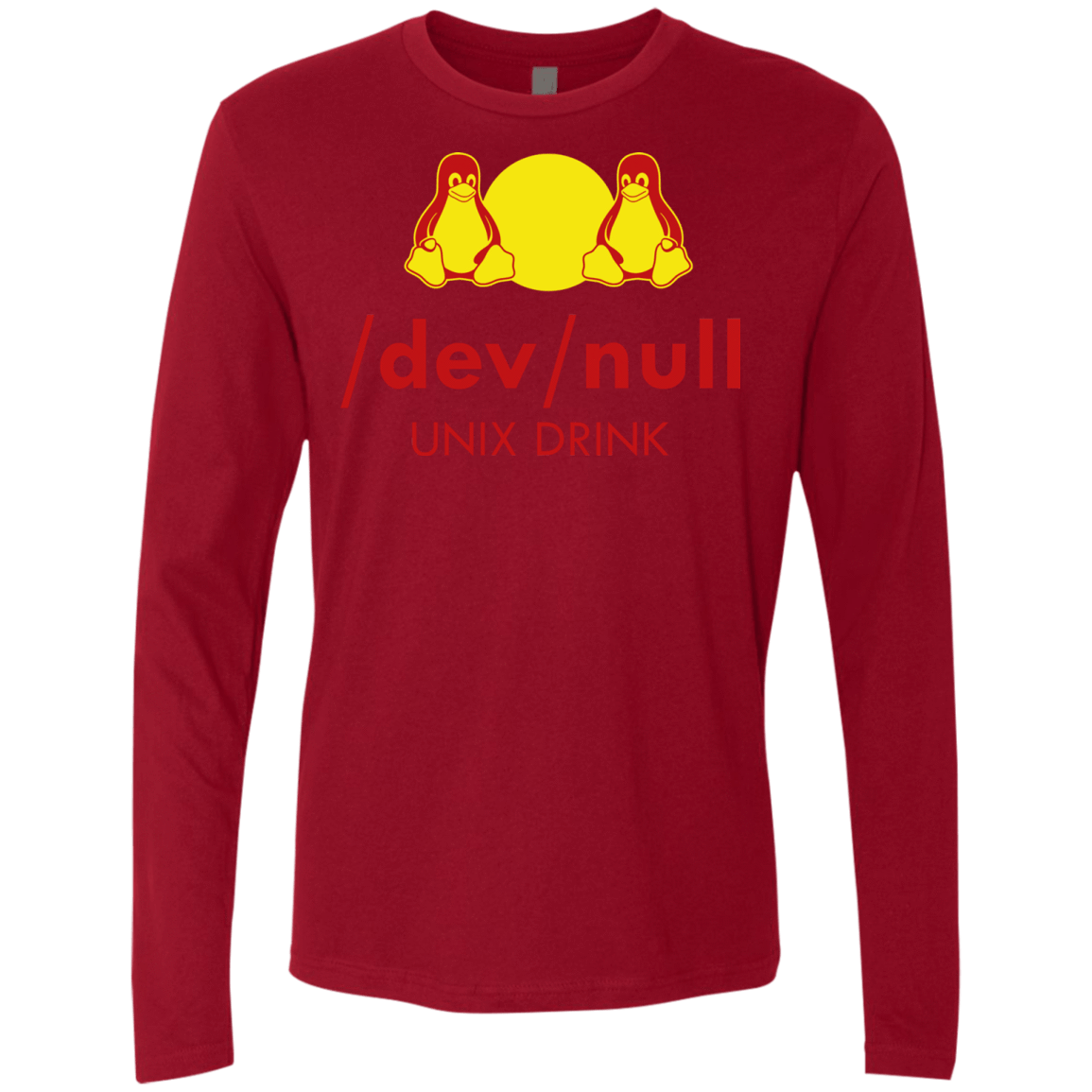 T-Shirts Cardinal / Small Dev null Men's Premium Long Sleeve