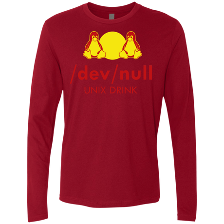 T-Shirts Cardinal / Small Dev null Men's Premium Long Sleeve