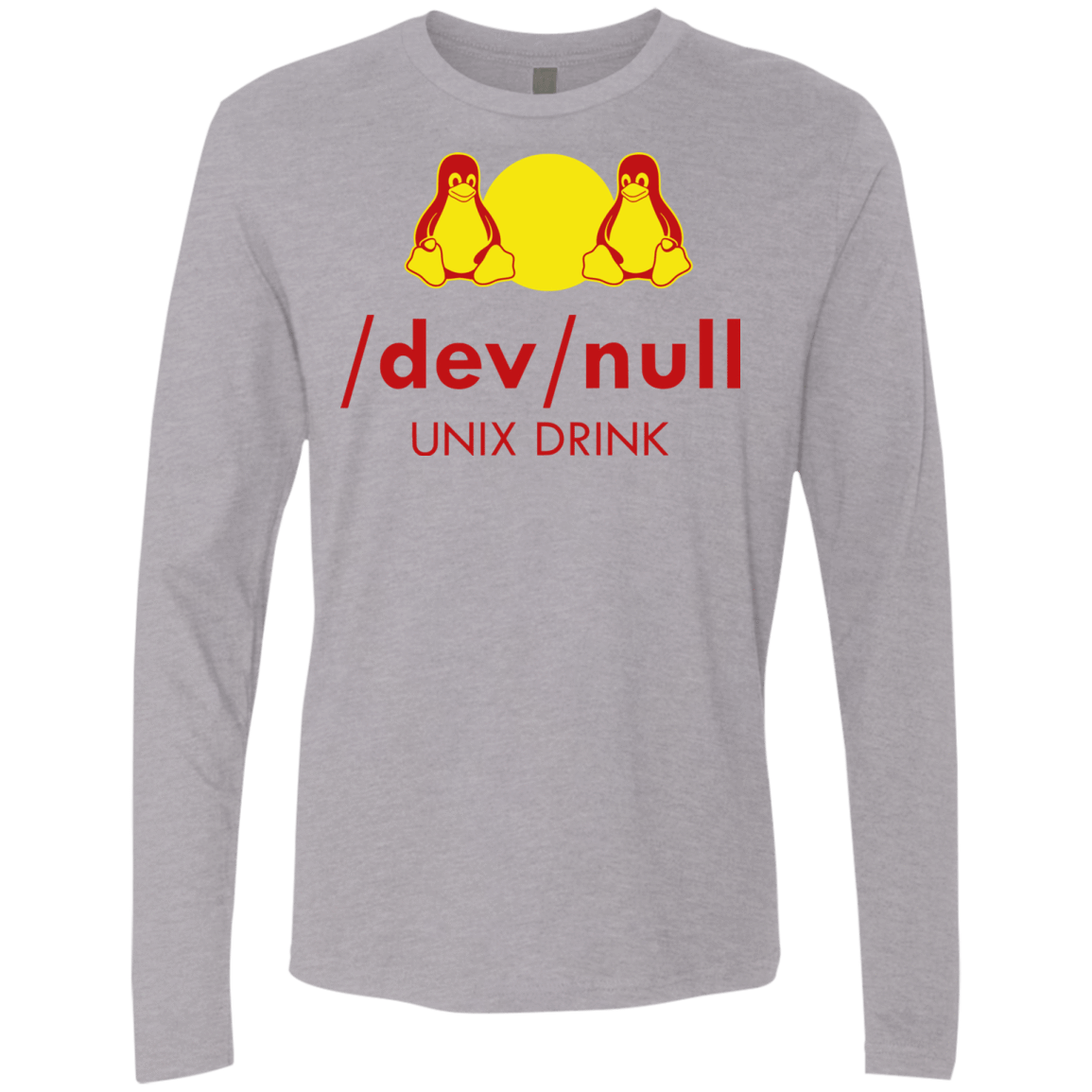 T-Shirts Heather Grey / Small Dev null Men's Premium Long Sleeve