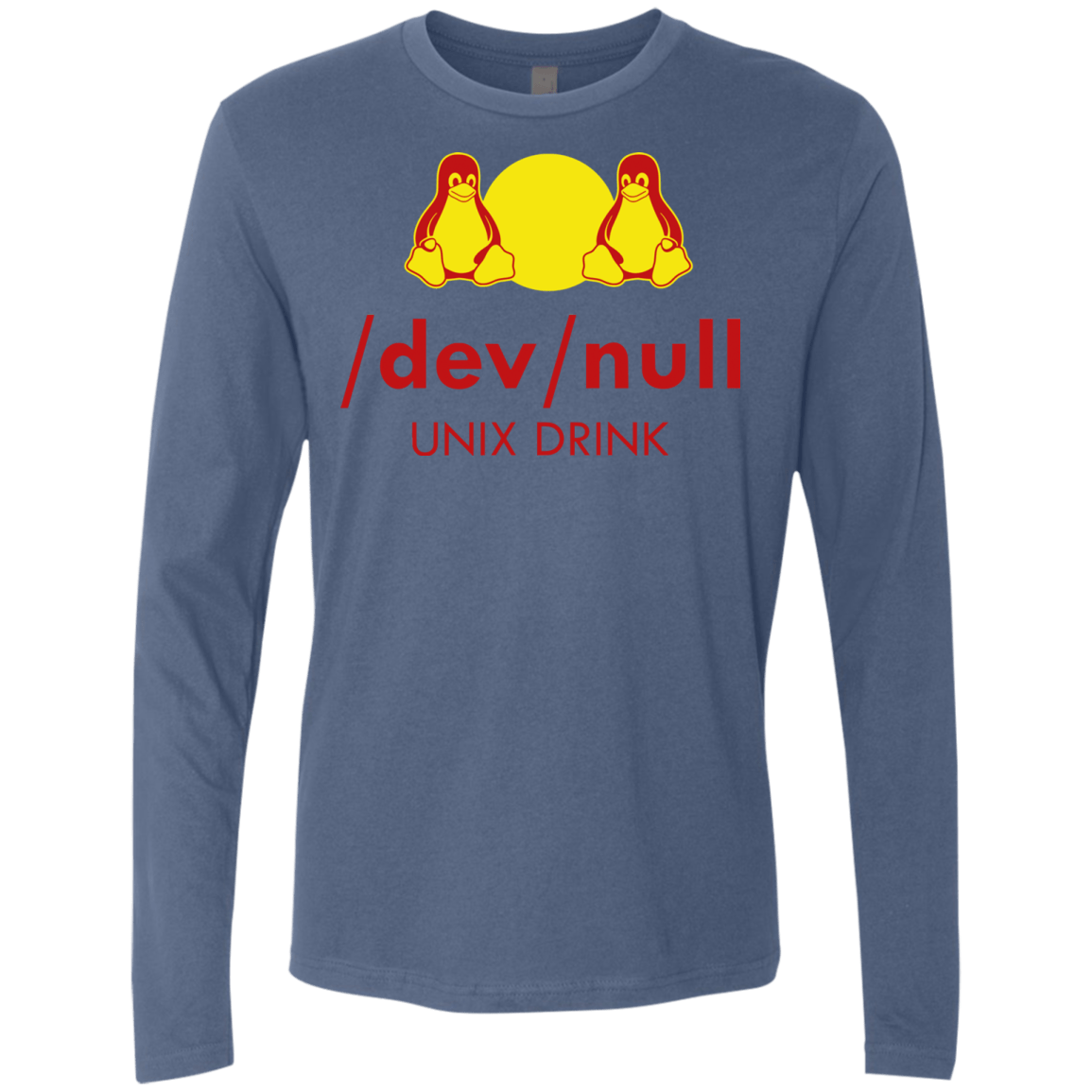 T-Shirts Indigo / Small Dev null Men's Premium Long Sleeve
