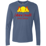 T-Shirts Indigo / Small Dev null Men's Premium Long Sleeve