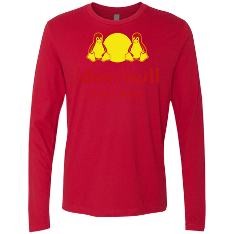T-Shirts Red / Small Dev null Men's Premium Long Sleeve