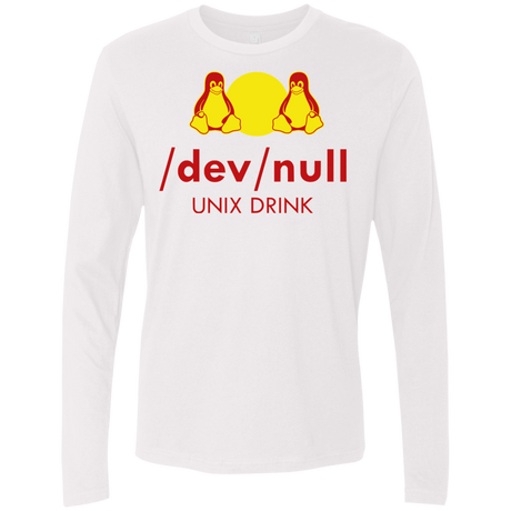 T-Shirts White / Small Dev null Men's Premium Long Sleeve