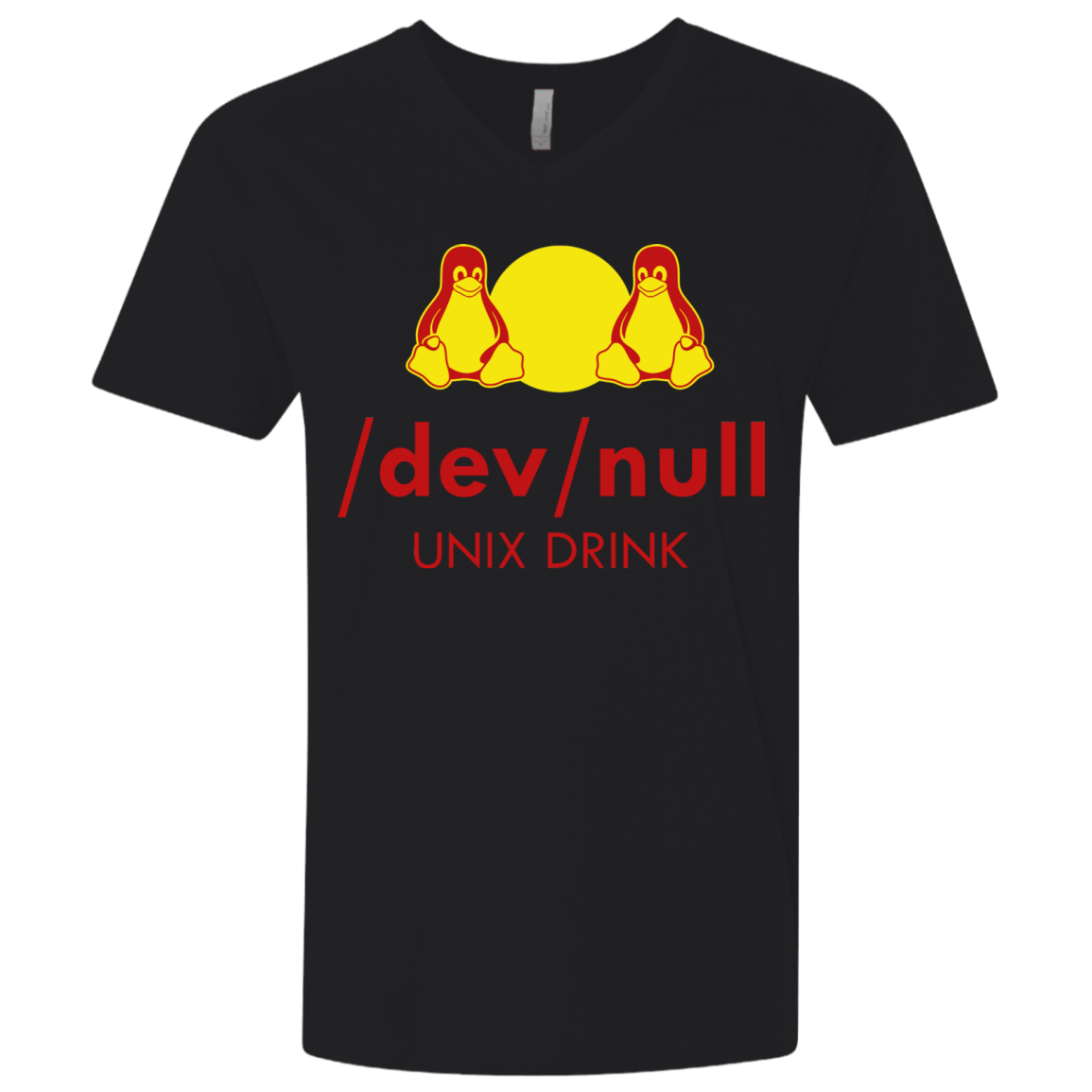 T-Shirts Black / X-Small Dev null Men's Premium V-Neck