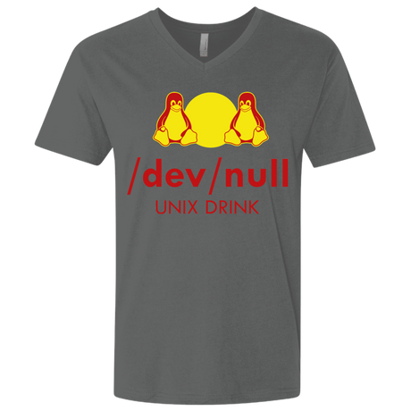 T-Shirts Heavy Metal / X-Small Dev null Men's Premium V-Neck