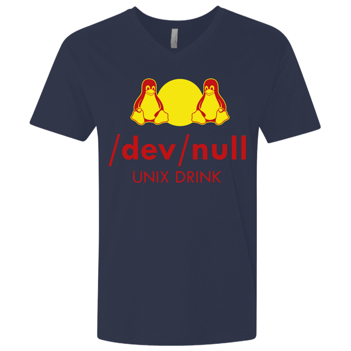 T-Shirts Midnight Navy / X-Small Dev null Men's Premium V-Neck