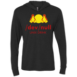 T-Shirts Vintage Black / X-Small Dev null Triblend Long Sleeve Hoodie Tee