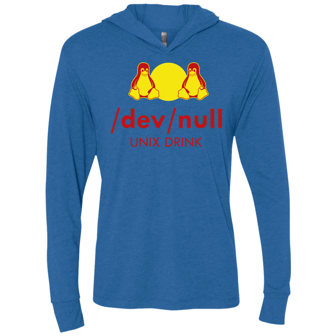 T-Shirts Vintage Royal / X-Small Dev null Triblend Long Sleeve Hoodie Tee