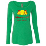 T-Shirts Envy / Small Dev null Women's Triblend Long Sleeve Shirt