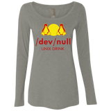 T-Shirts Venetian Grey / Small Dev null Women's Triblend Long Sleeve Shirt