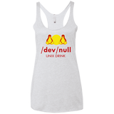 T-Shirts Heather White / X-Small Dev null Women's Triblend Racerback Tank
