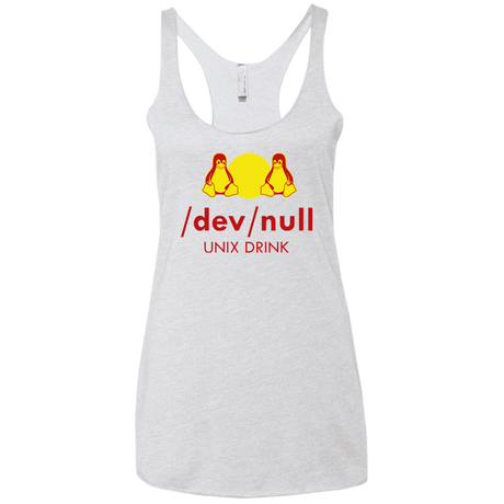 T-Shirts Heather White / X-Small Dev null Women's Triblend Racerback Tank