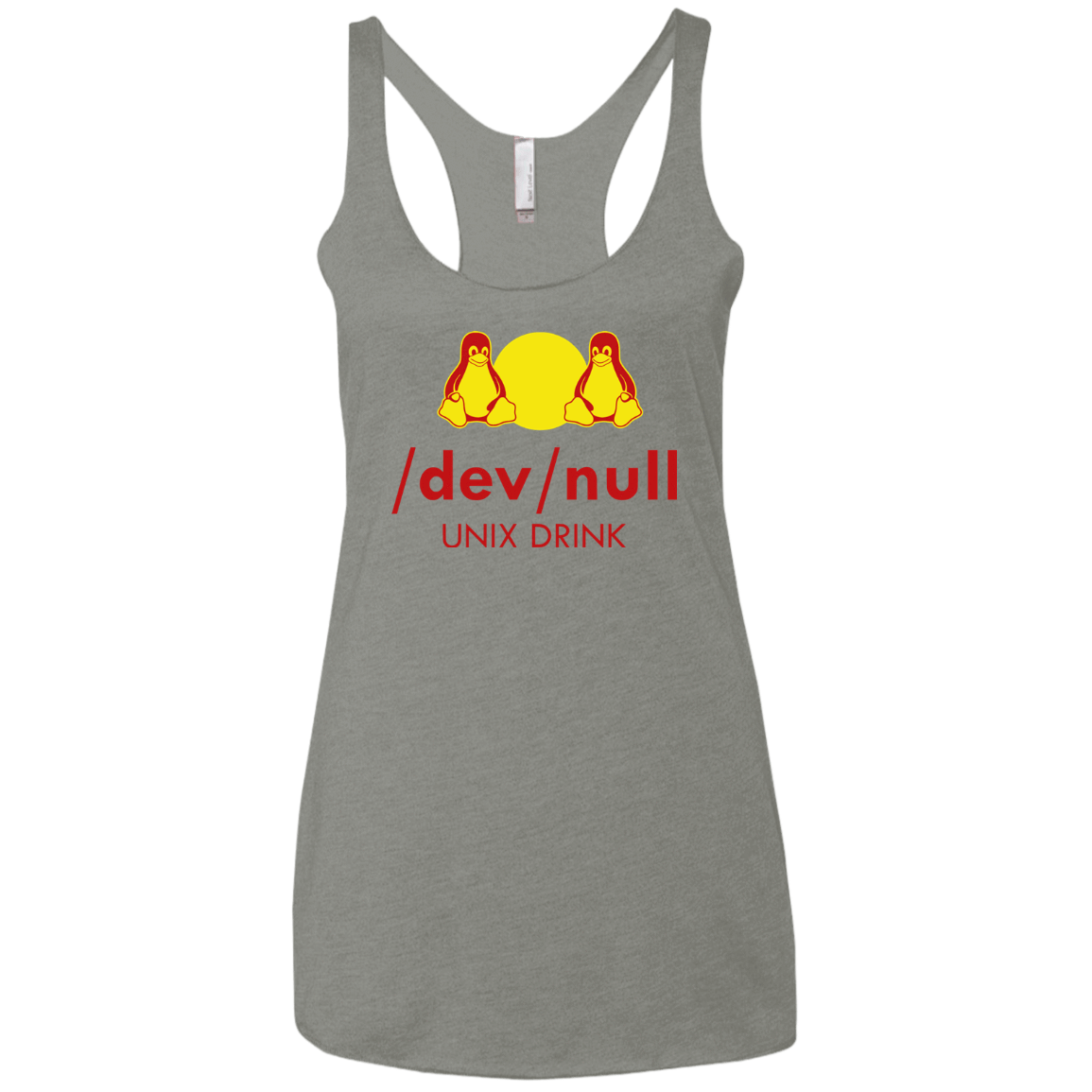 T-Shirts Venetian Grey / X-Small Dev null Women's Triblend Racerback Tank