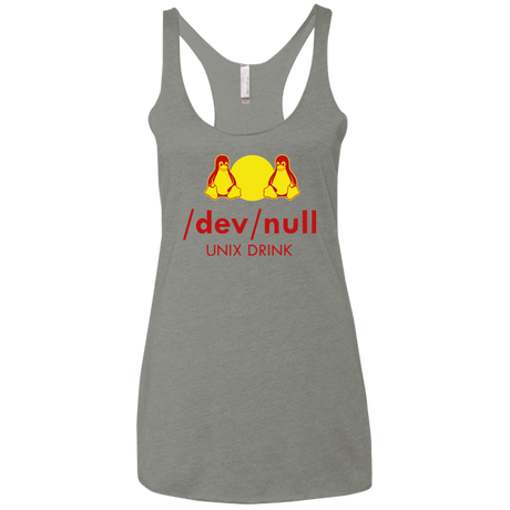 T-Shirts Venetian Grey / X-Small Dev null Women's Triblend Racerback Tank