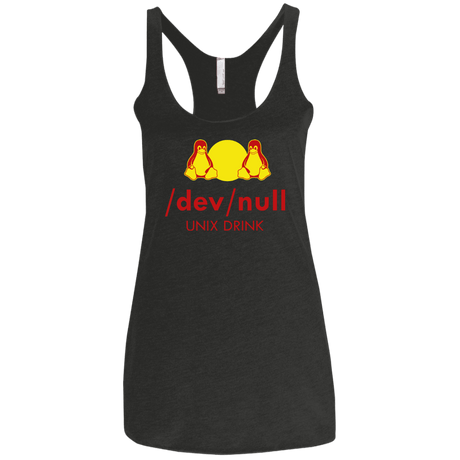 T-Shirts Vintage Black / X-Small Dev null Women's Triblend Racerback Tank