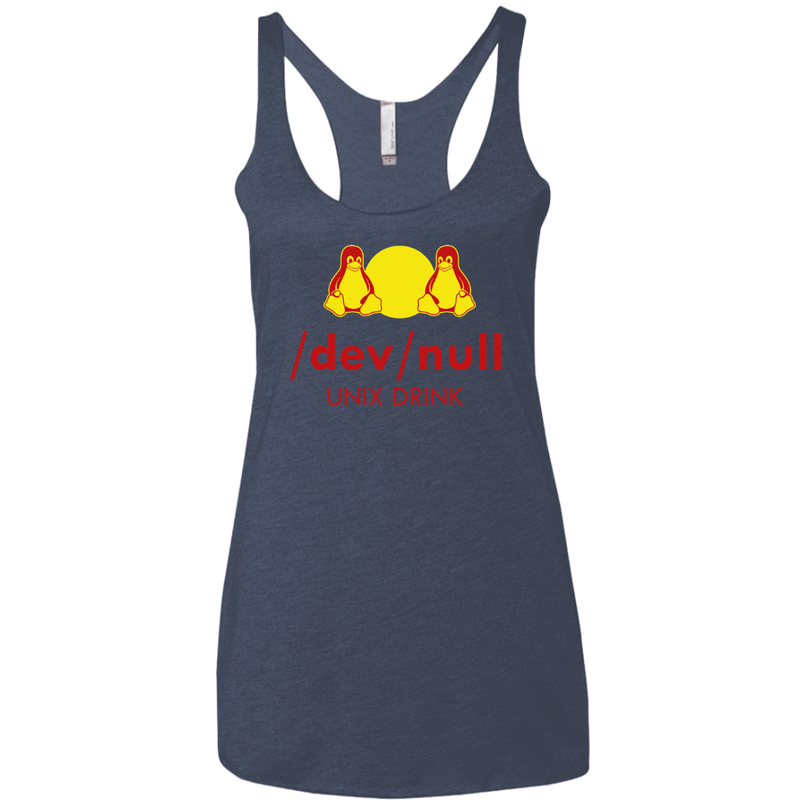 T-Shirts Vintage Navy / X-Small Dev null Women's Triblend Racerback Tank
