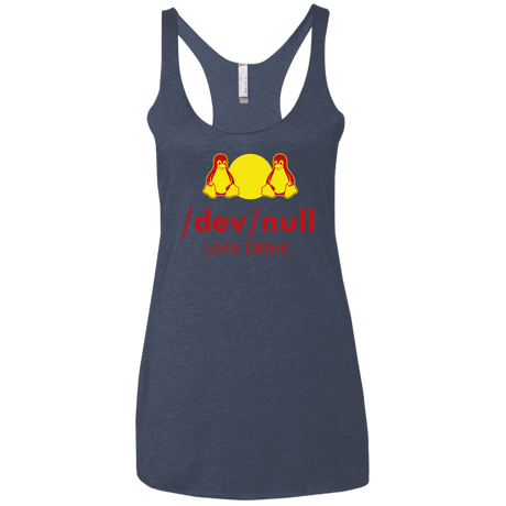 T-Shirts Vintage Navy / X-Small Dev null Women's Triblend Racerback Tank