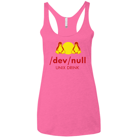 T-Shirts Vintage Pink / X-Small Dev null Women's Triblend Racerback Tank