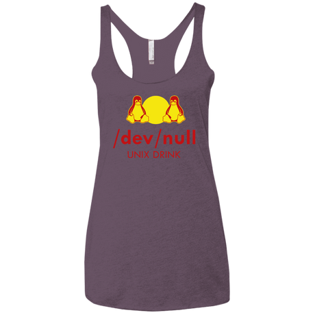 T-Shirts Vintage Purple / X-Small Dev null Women's Triblend Racerback Tank