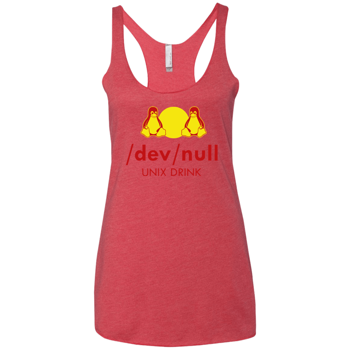 T-Shirts Vintage Red / X-Small Dev null Women's Triblend Racerback Tank