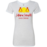 T-Shirts Heather White / Small Dev null Women's Triblend T-Shirt