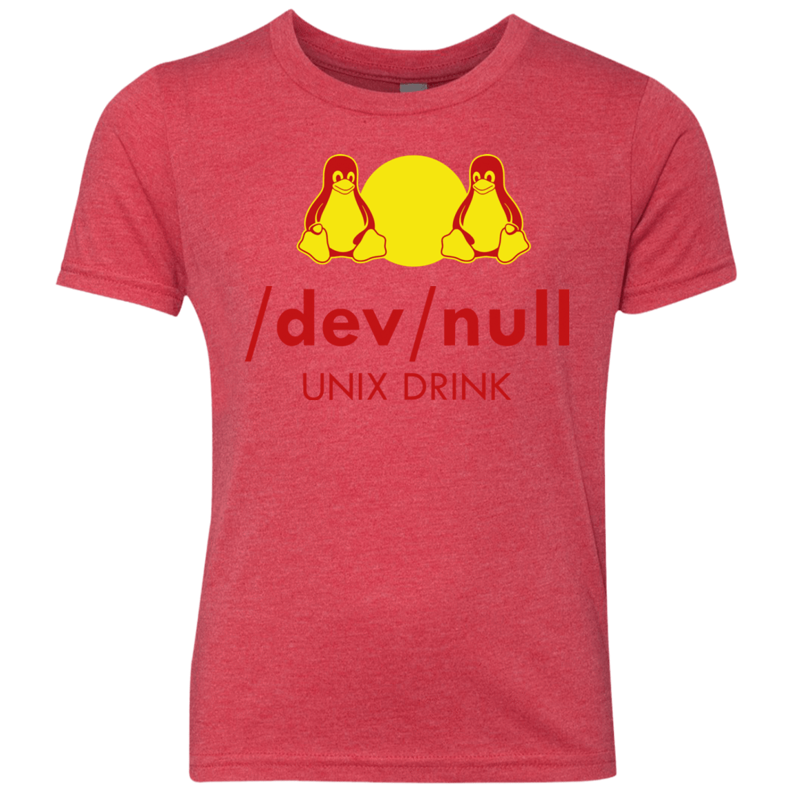 T-Shirts Vintage Red / YXS Dev null Youth Triblend T-Shirt