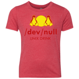 T-Shirts Vintage Red / YXS Dev null Youth Triblend T-Shirt