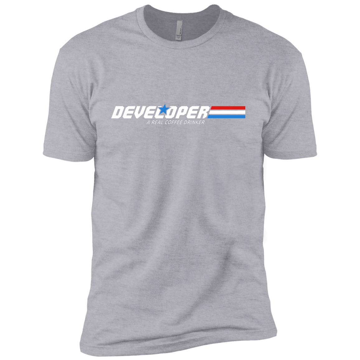 T-Shirts Heather Grey / YXS Developer - A Real Coffee Drinker Boys Premium T-Shirt