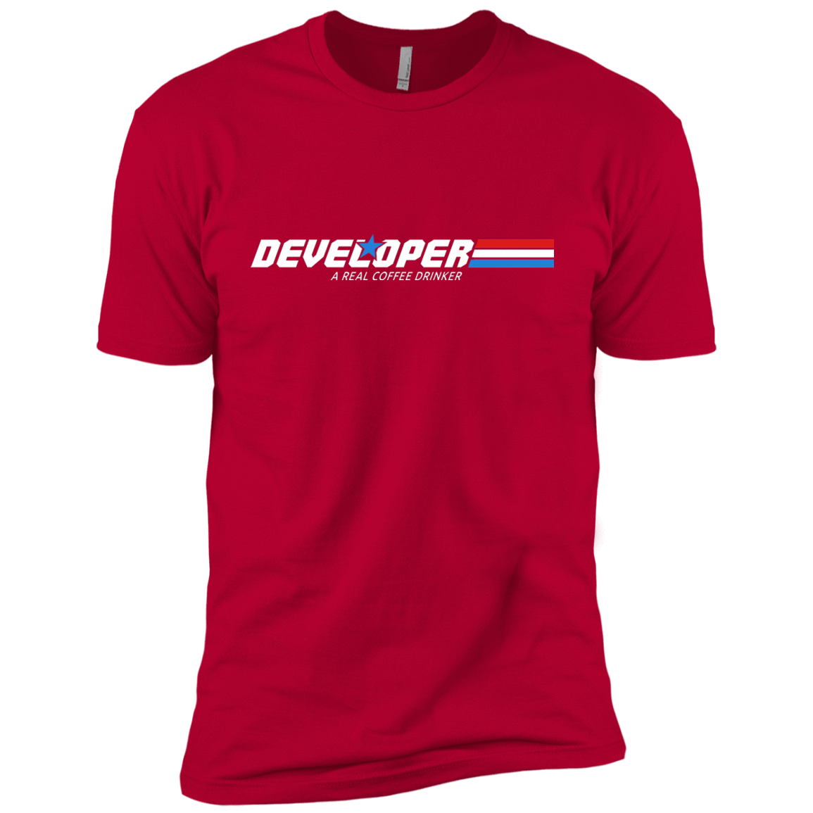 T-Shirts Red / YXS Developer - A Real Coffee Drinker Boys Premium T-Shirt