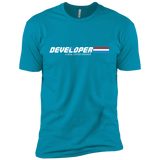 T-Shirts Turquoise / YXS Developer - A Real Coffee Drinker Boys Premium T-Shirt