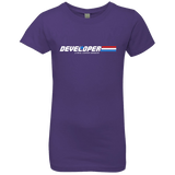 T-Shirts Purple Rush / YXS Developer - A Real Coffee Drinker Girls Premium T-Shirt