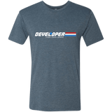 T-Shirts Indigo / Small Developer - A Real Coffee Drinker Men's Triblend T-Shirt