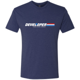 T-Shirts Vintage Navy / Small Developer - A Real Coffee Drinker Men's Triblend T-Shirt