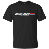T-Shirts Black / Small Developer - A Real Coffee Drinker T-Shirt