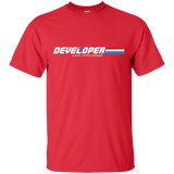 T-Shirts Red / Small Developer - A Real Coffee Drinker T-Shirt
