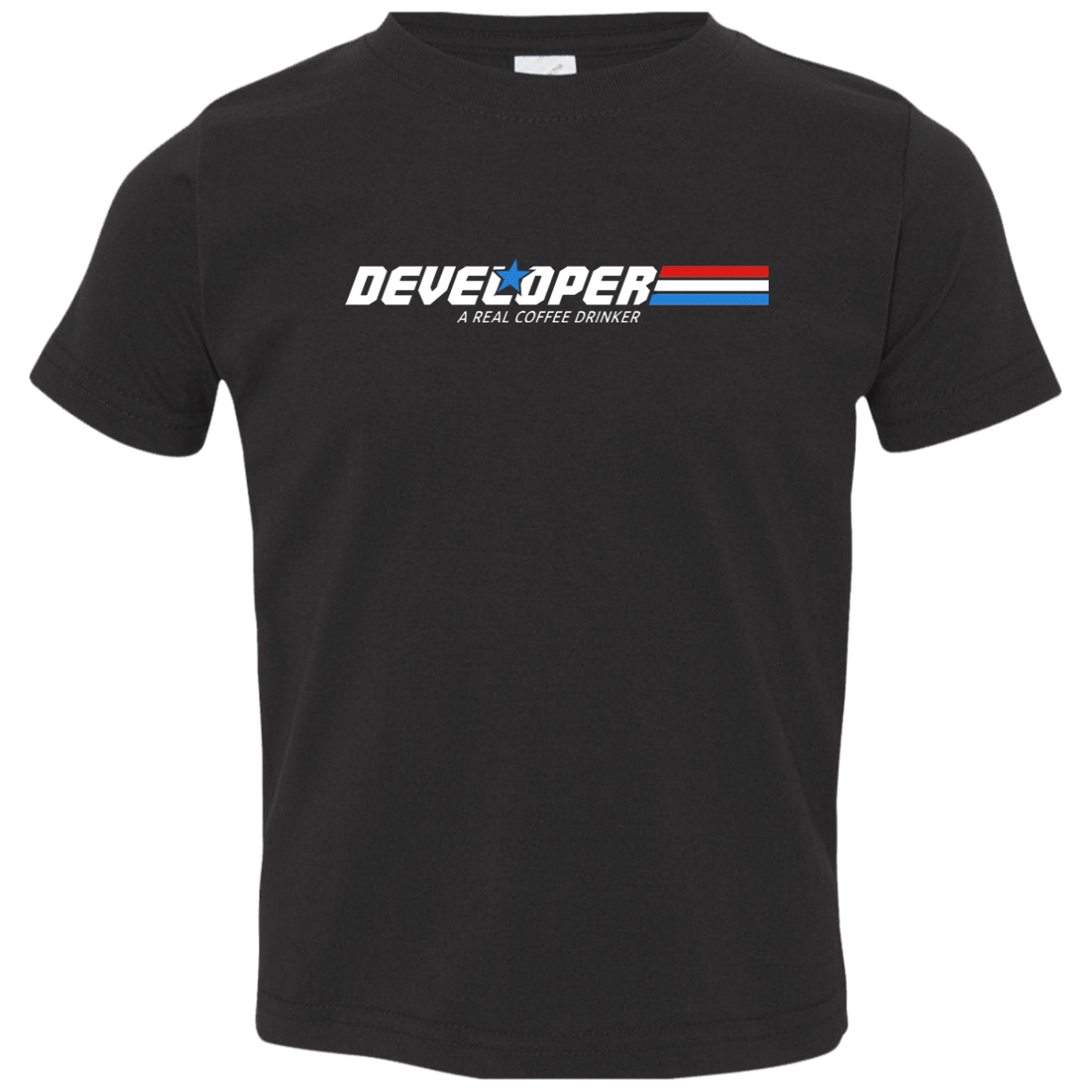 T-Shirts Black / 2T Developer - A Real Coffee Drinker Toddler Premium T-Shirt