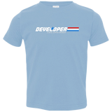 T-Shirts Light Blue / 2T Developer - A Real Coffee Drinker Toddler Premium T-Shirt