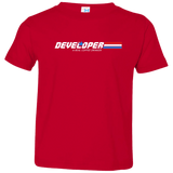 T-Shirts Red / 2T Developer - A Real Coffee Drinker Toddler Premium T-Shirt