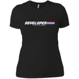 T-Shirts Black / X-Small Developer - A Real Coffee Drinker Women's Premium T-Shirt